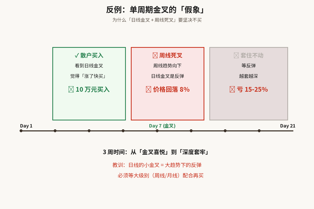 反例:单周期金叉的假象